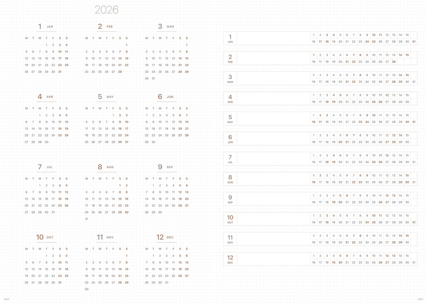 TAKE A NOTE 2026 MEDIUM PLANNER B6 (Pre-Order)