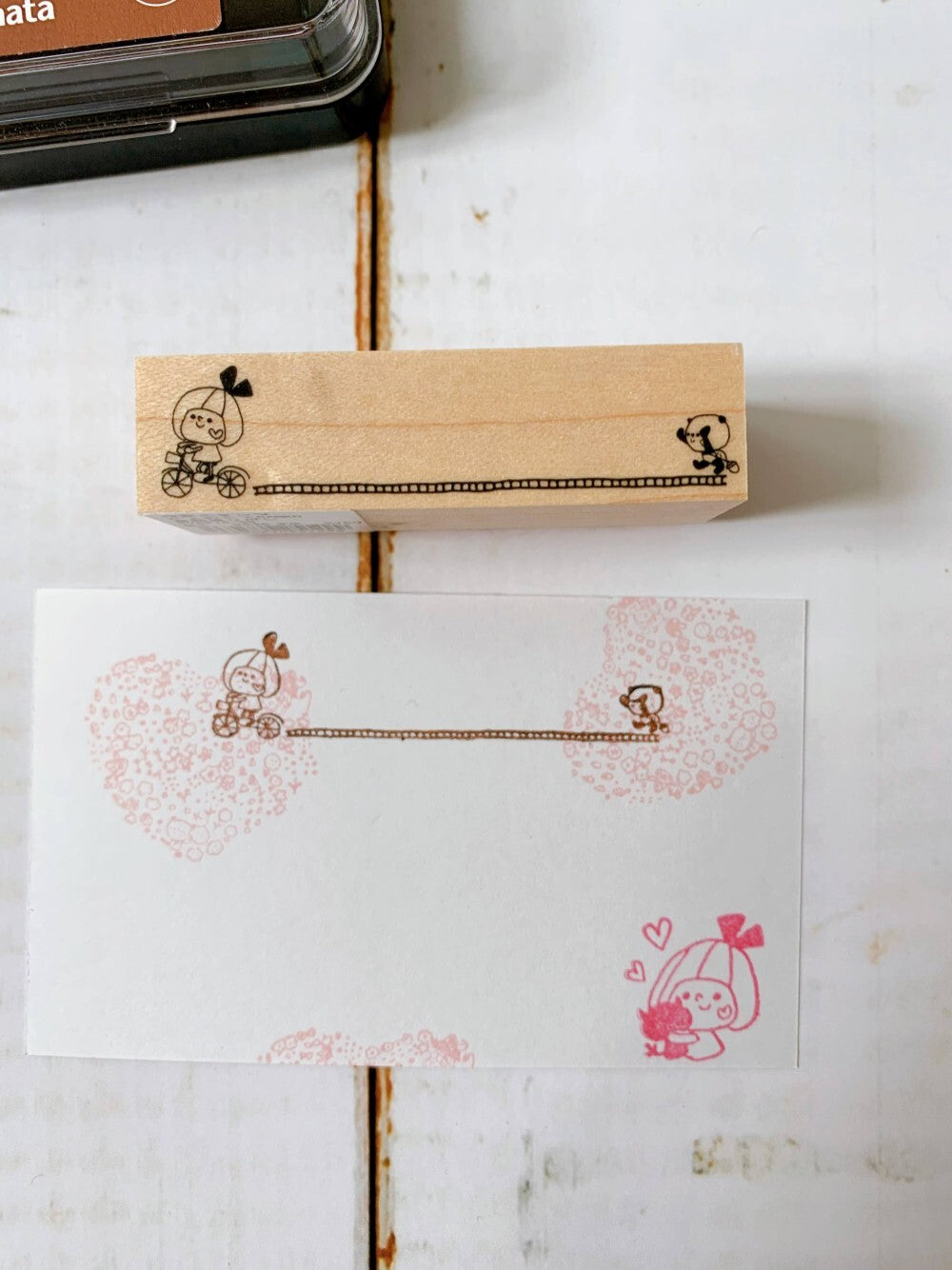 Kayonoko Bicycle Ribbon Stamp