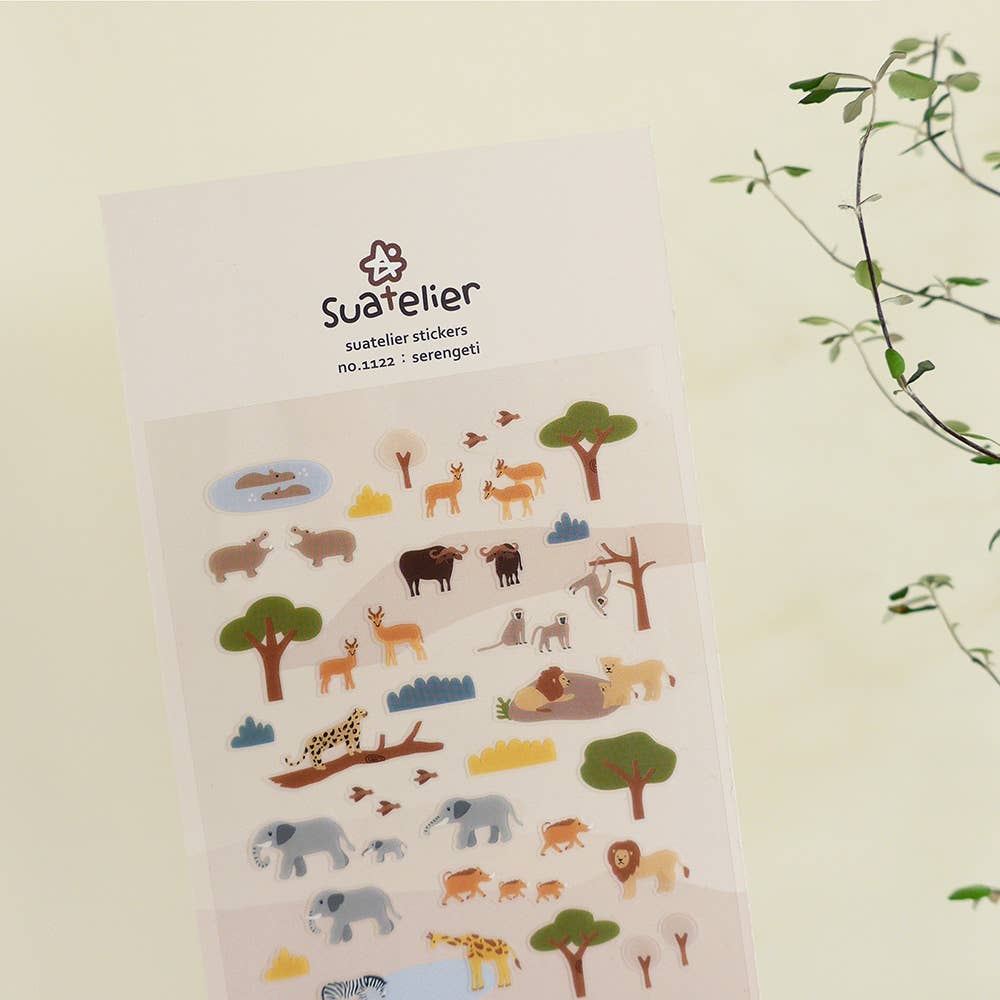 Suatelier Sticker Sheet - Serengeti