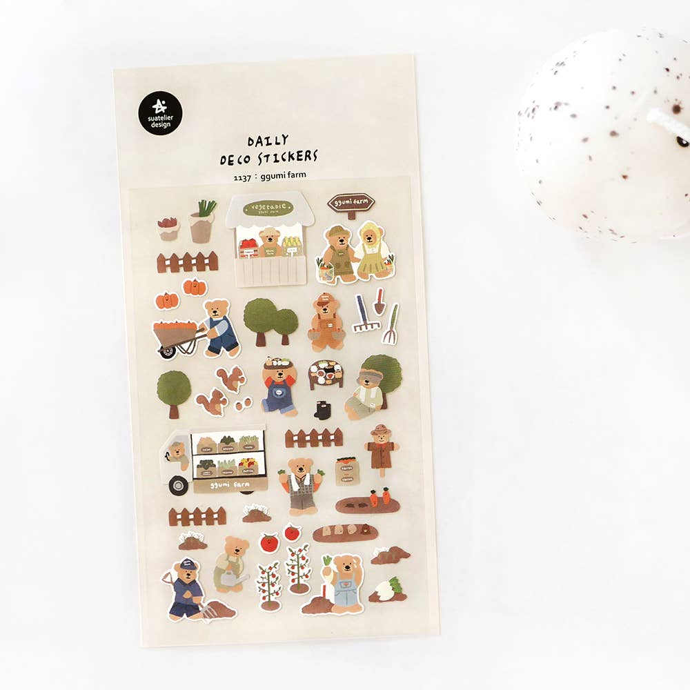 Suatelier Sticker Sheet - Ggumi Farm