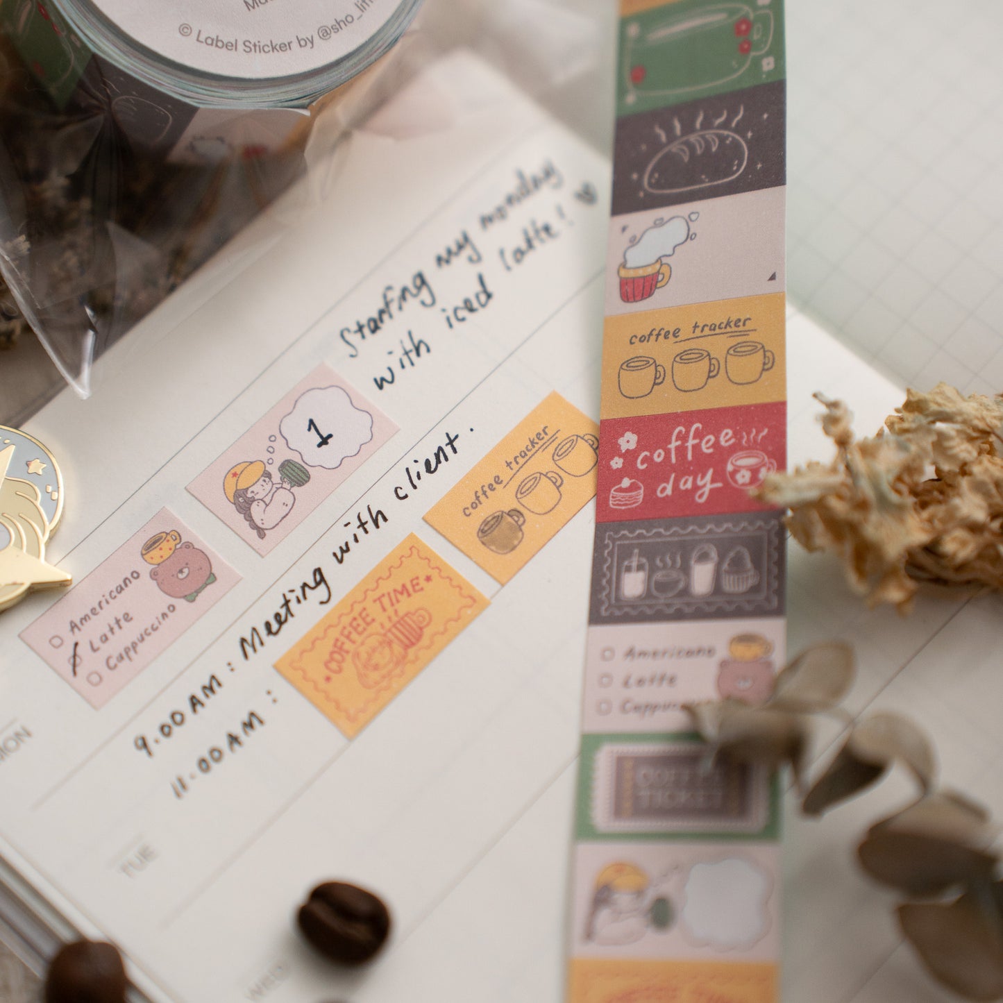 Sho Little Happiness - Coffee - Label Sticker