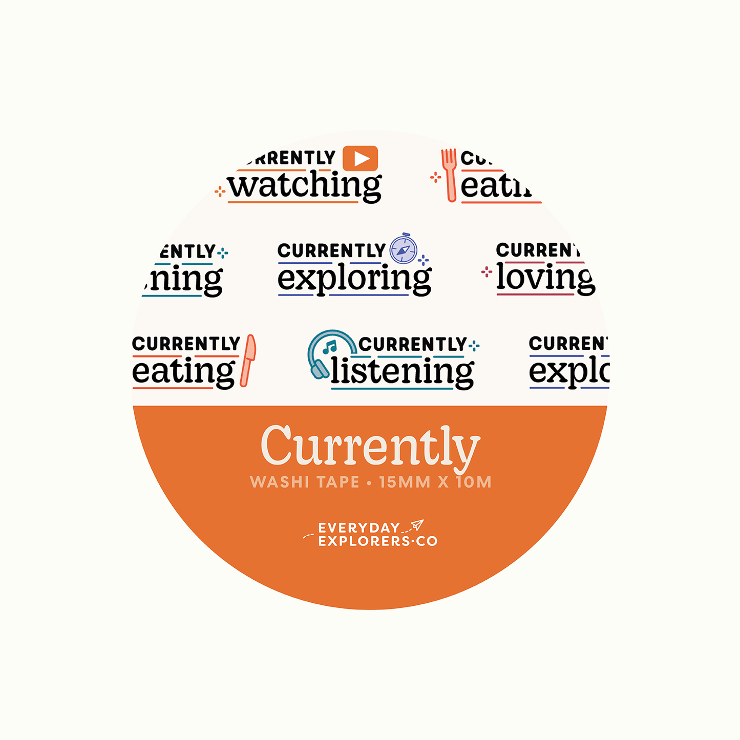 Everyday Explorers Co. Washi Tape - Currently