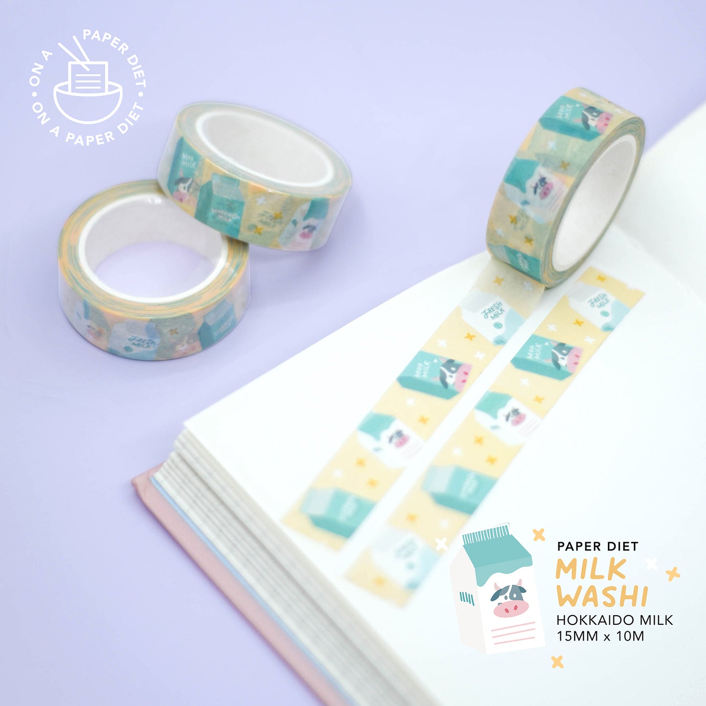 Paper Diet - Washi Tape - Hokkaido Milk Washi