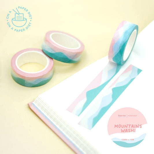 Paper Diet - Washi Tape - Mountains Washi