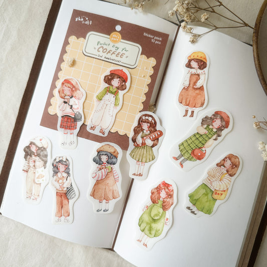 Sho Little Happiness - Perfect Day for Coffee - Sticker Pack