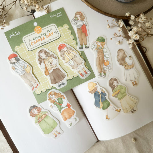 Sho Little Happiness - Every Day is Coffee Day - Sticker Pack