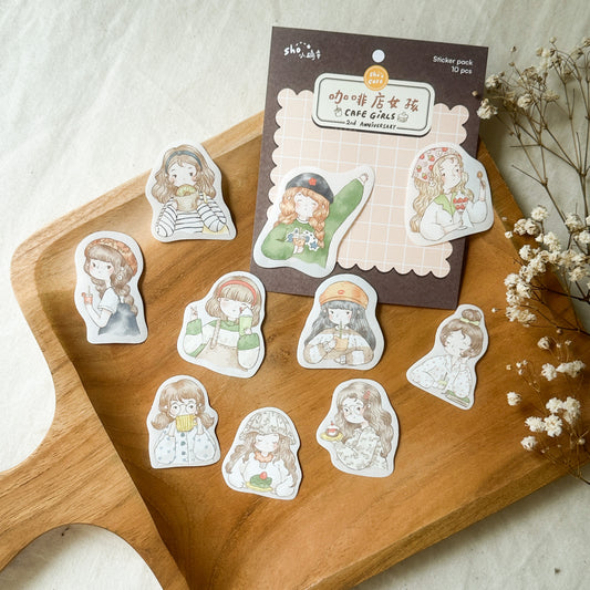 Sho Little Happiness - Cafe Girls - Sticker Pack