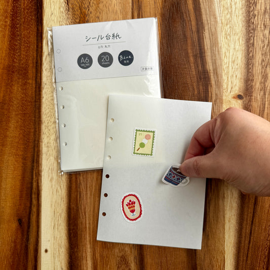 Mind Wave Bine A6 Clear Binder Refill - Sticker Paper