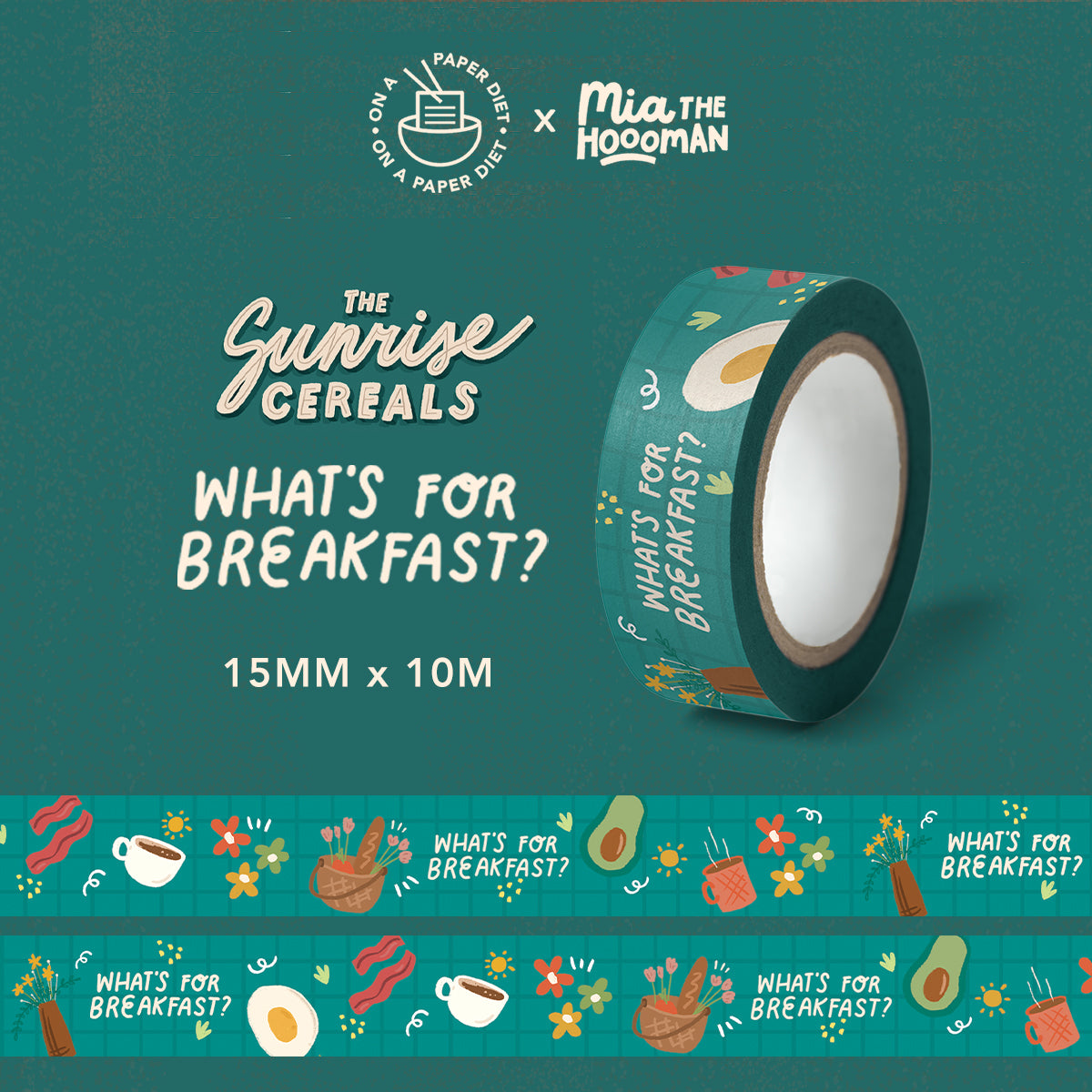 Paper Diet - Washi Tapes - The Sunrise Cereals Series