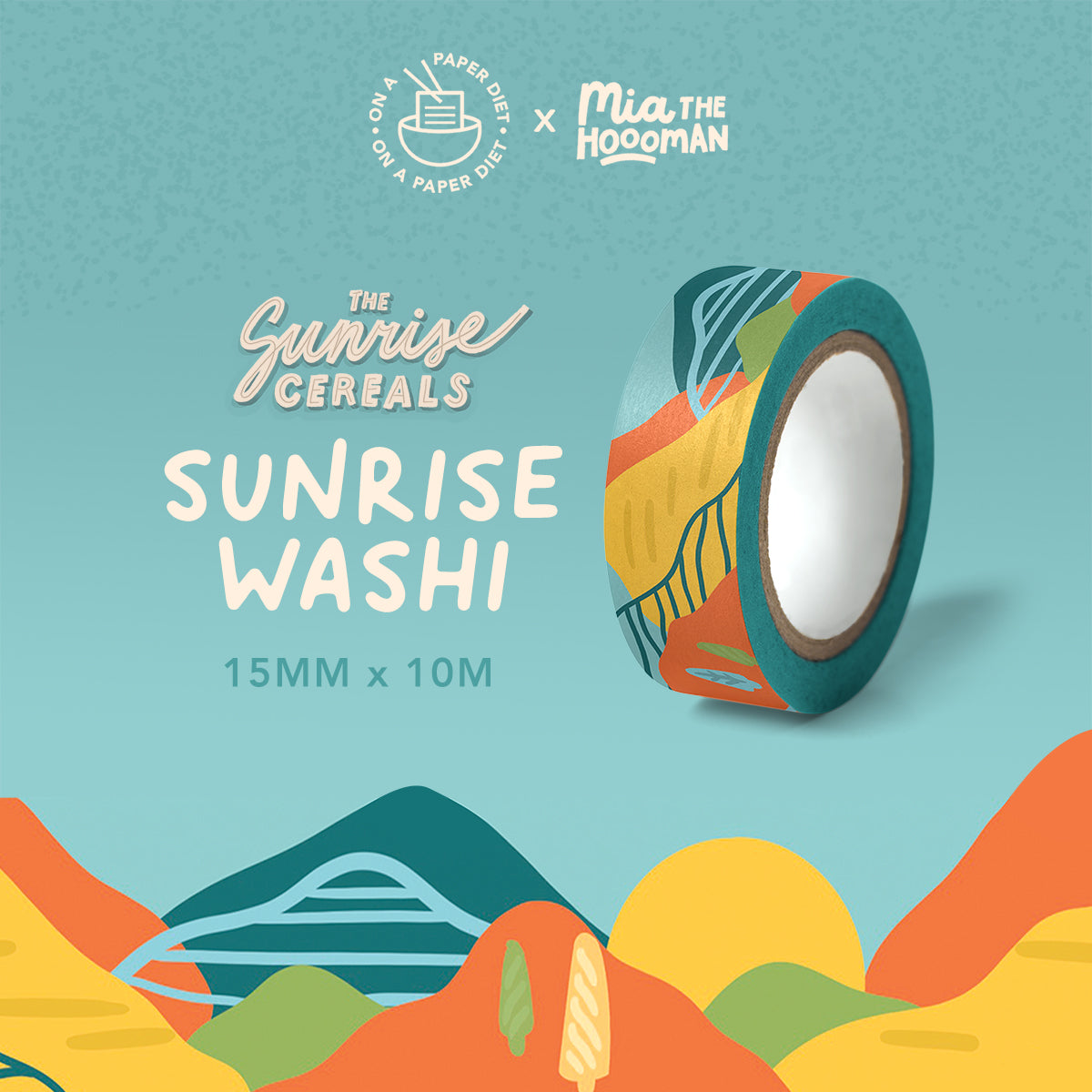 Paper Diet - Washi Tapes - The Sunrise Cereals Series