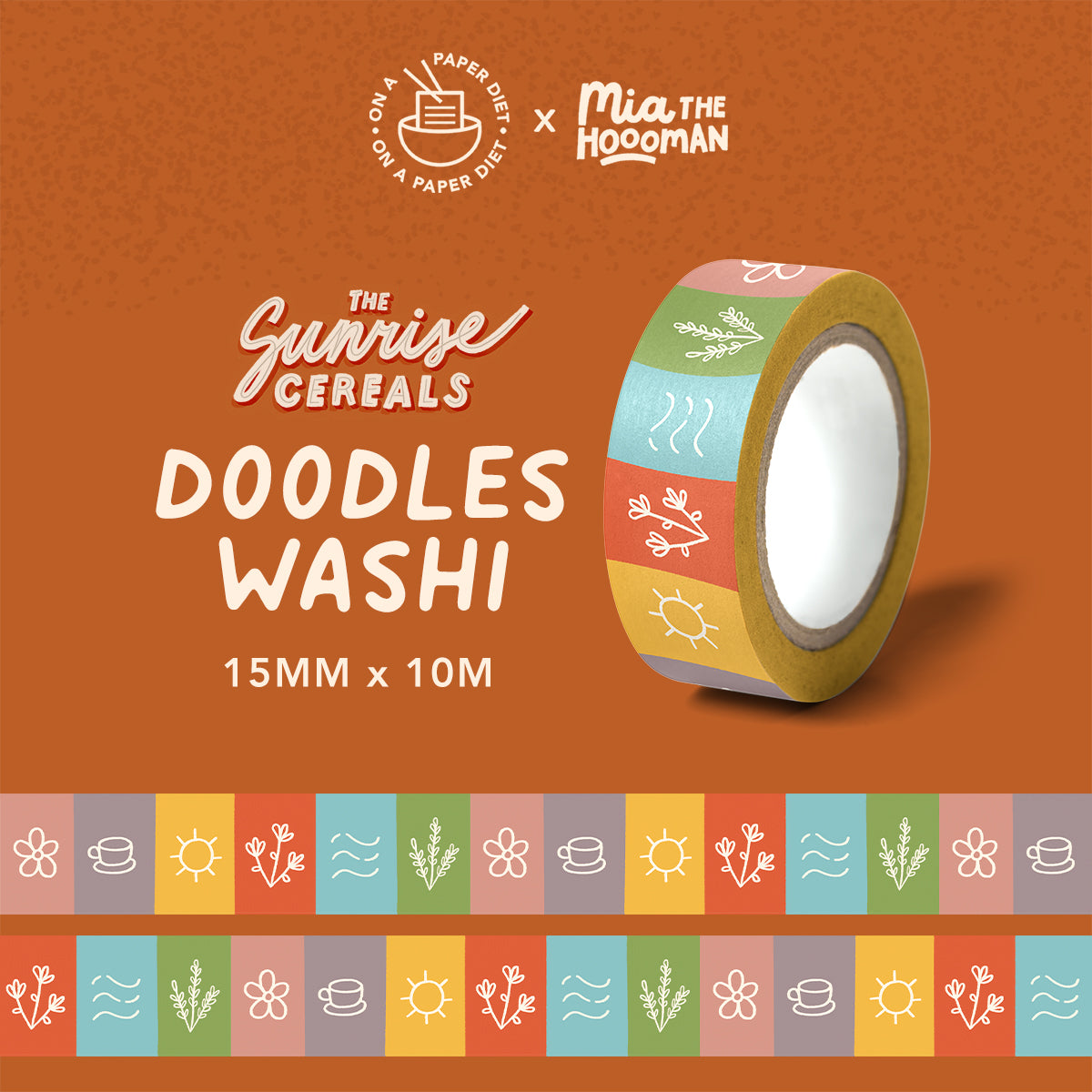 Paper Diet - Washi Tapes - The Sunrise Cereals Series