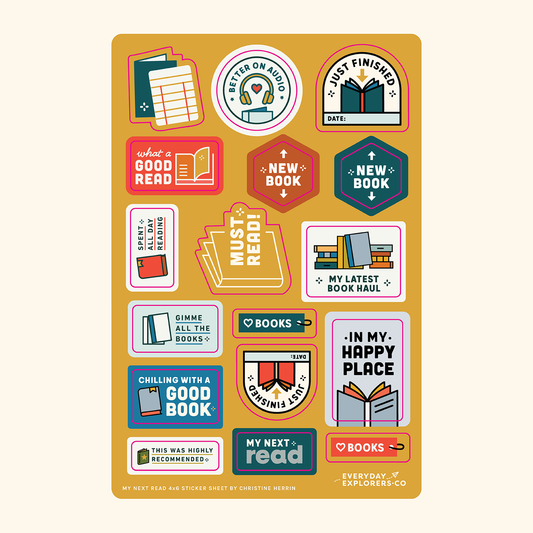 Everyday Explorers Co. Sticker Sheet - My Next Read
