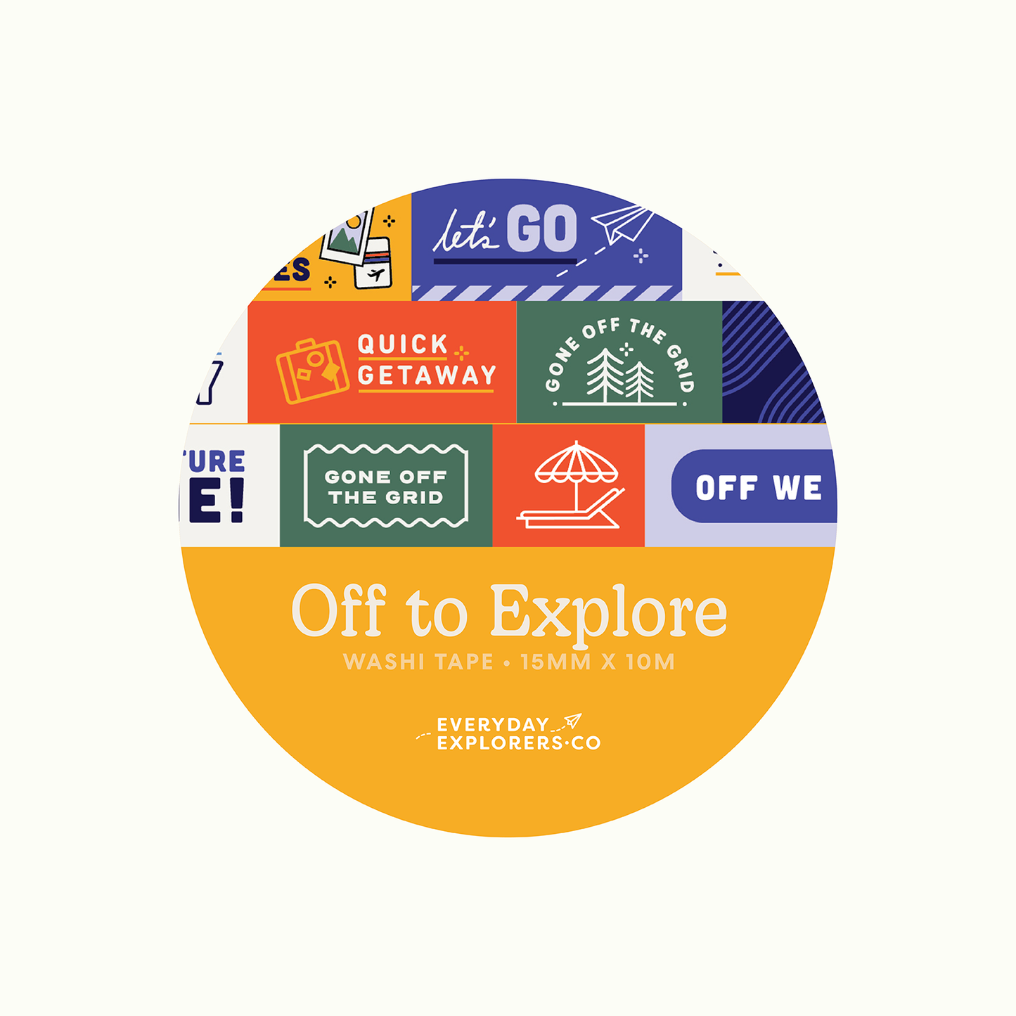 Everyday Explorers Co. Washi Tape - Off to Explore