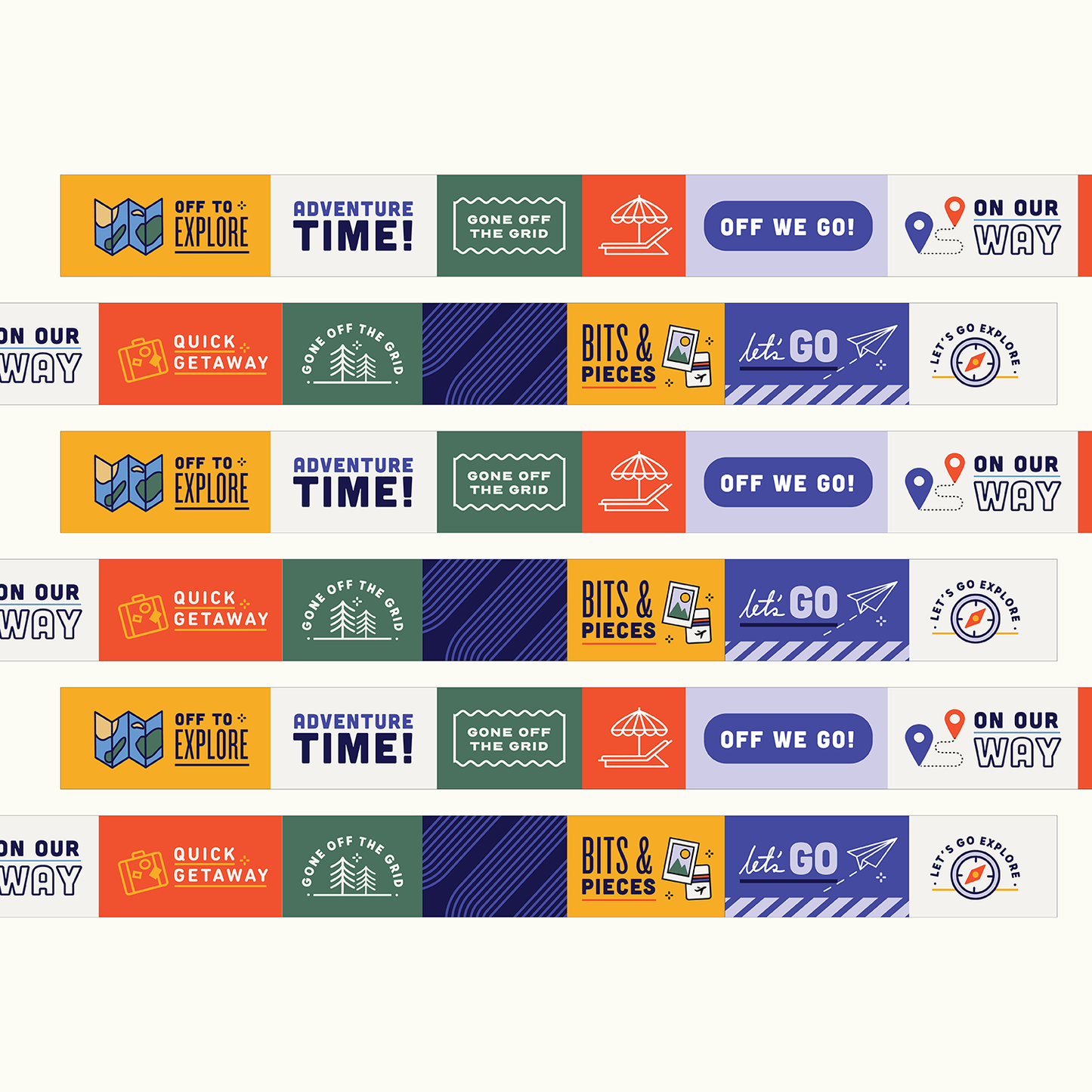 Everyday Explorers Co. Washi Tape - Off to Explore