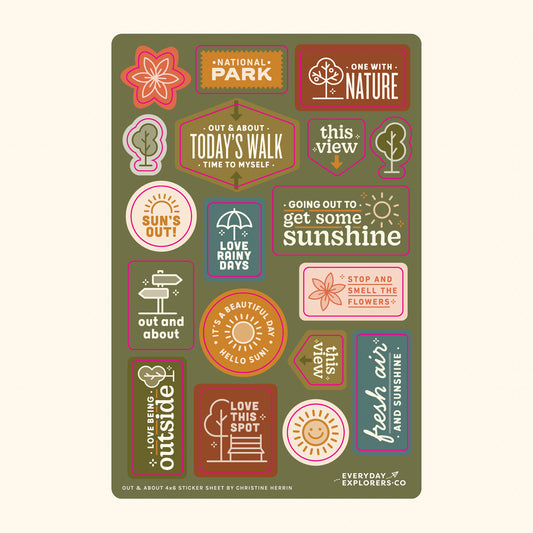 Everyday Explorers Co. Sticker Sheet - Out & About