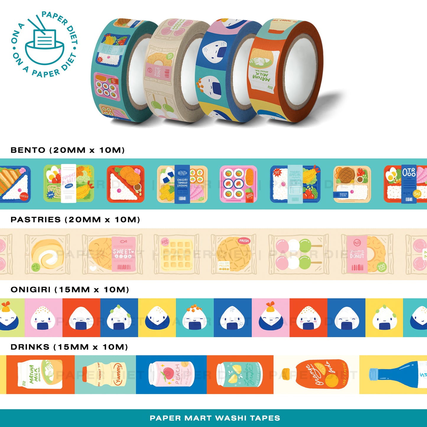 Paper Diet - Washi Tape - Paper Mart Series