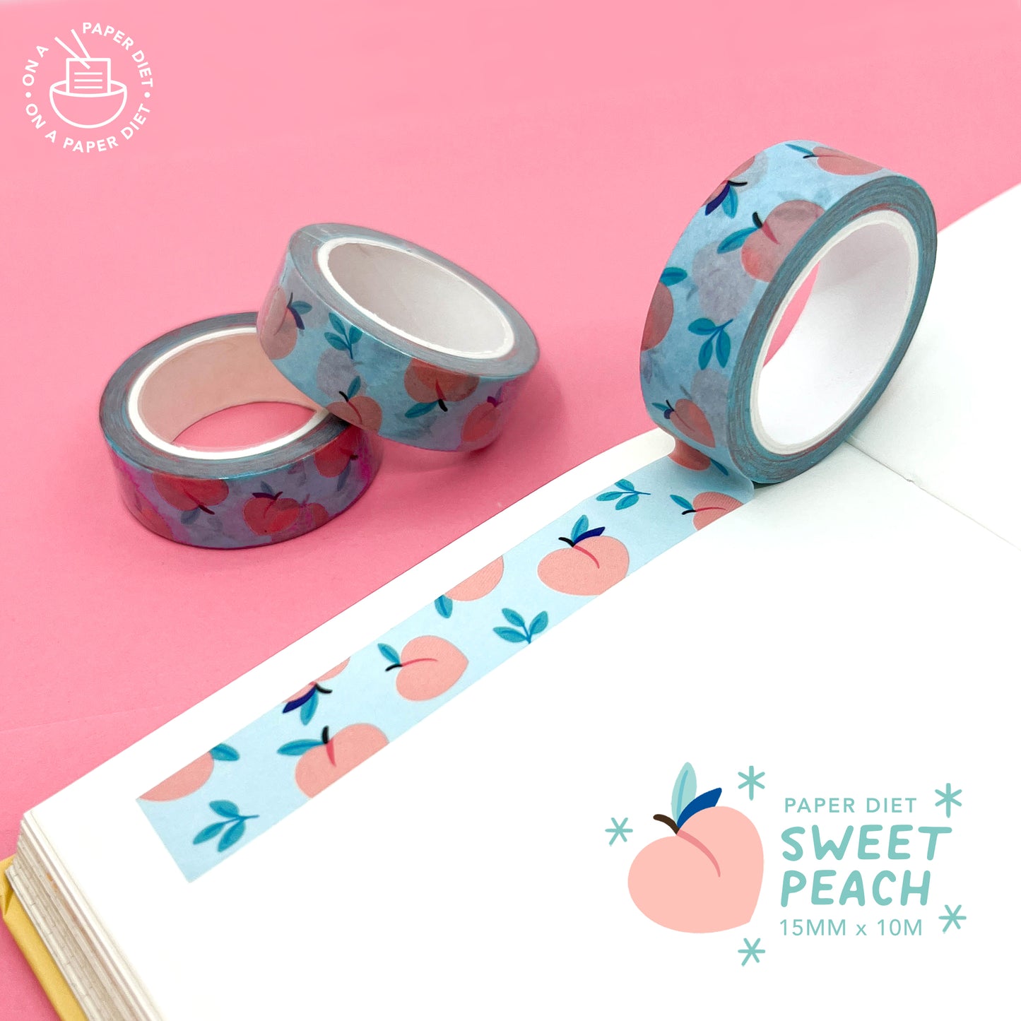 Paper Diet - Washi Tape - Sweet Peach