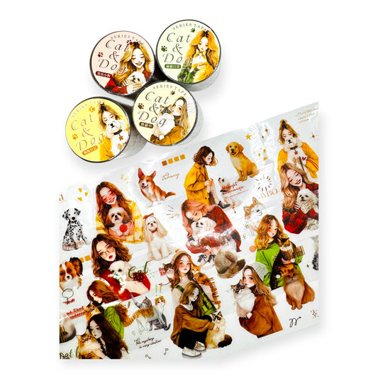 Cats and Dogs PET Tape Series