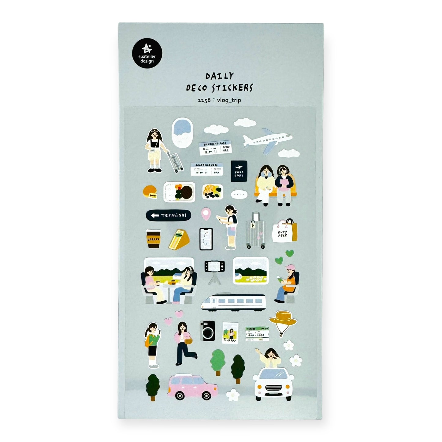 Suatelier Daily Deco Sticker - Vlog Trip