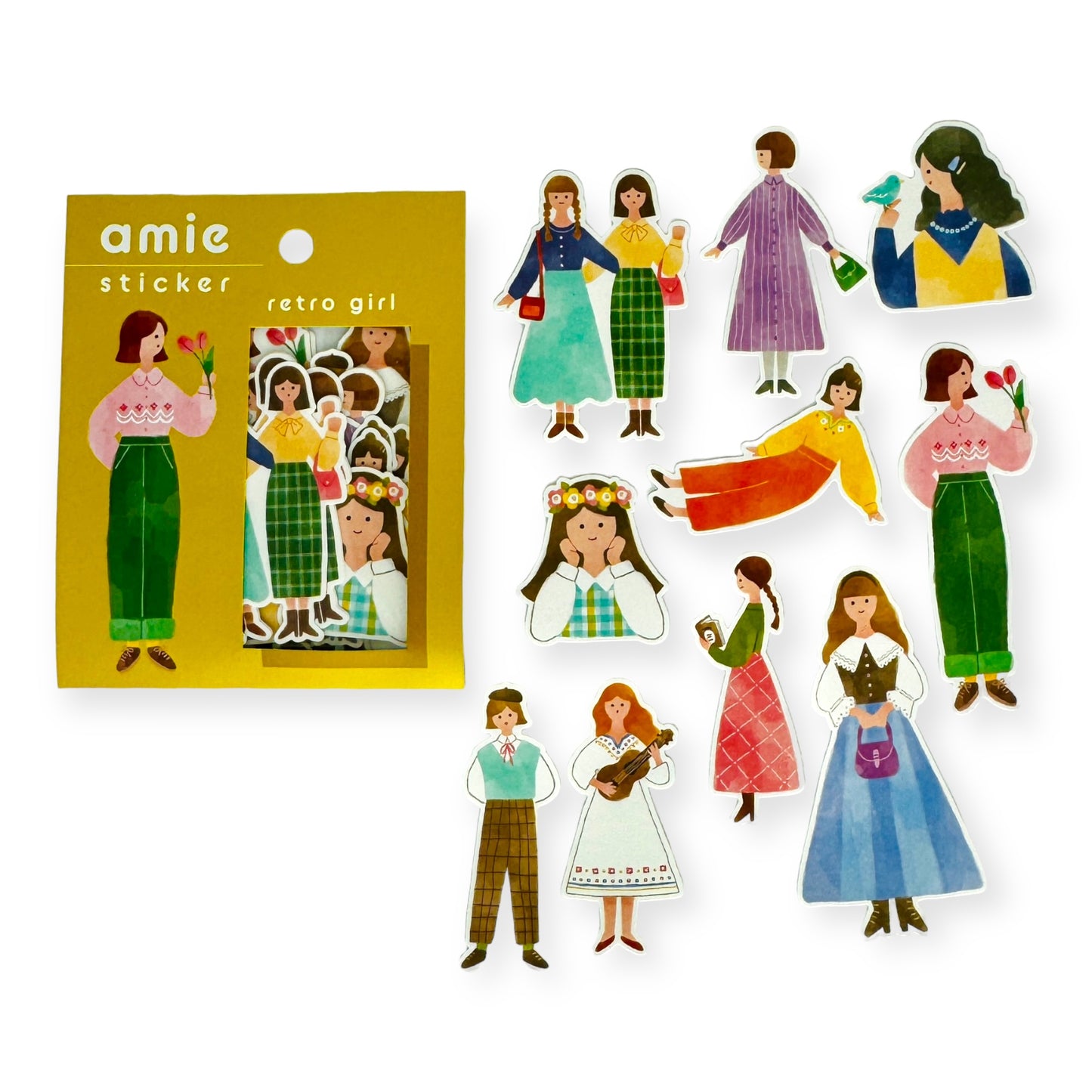 Mind Wave - Amie Sticker Retro Girl