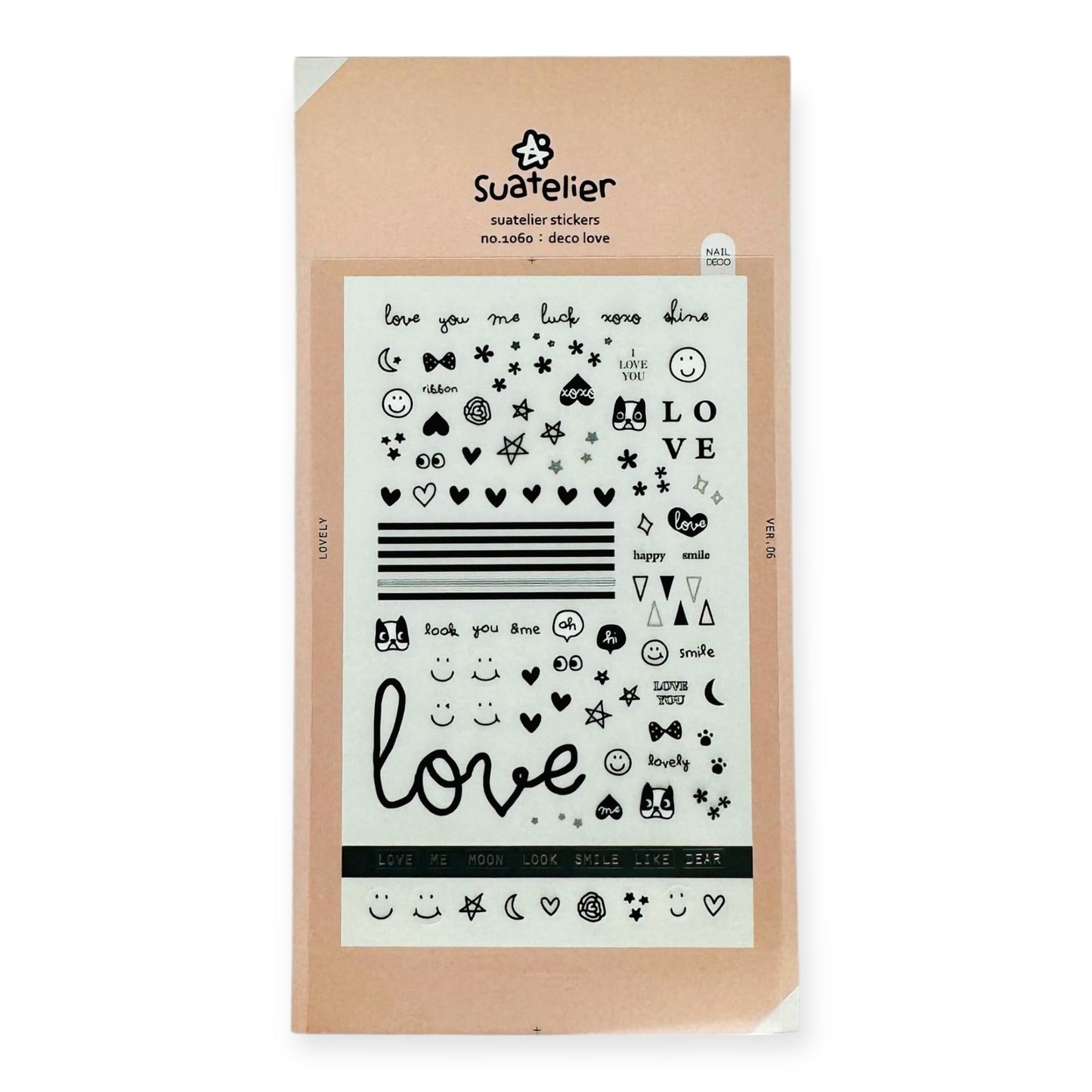 Suatelier Deco Love Sticker/Nail Deco (No. 1060)