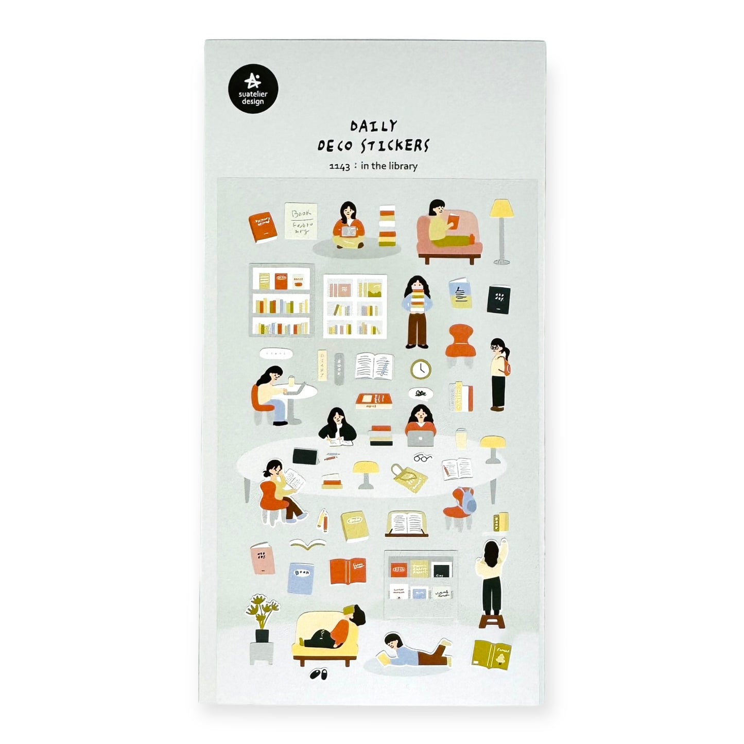Suatelier Daily Deco Sticker - In the Library
