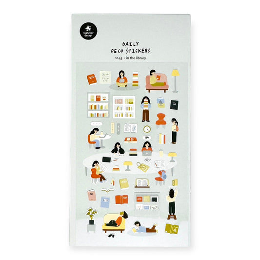 Suatelier Daily Deco Sticker - In the Library