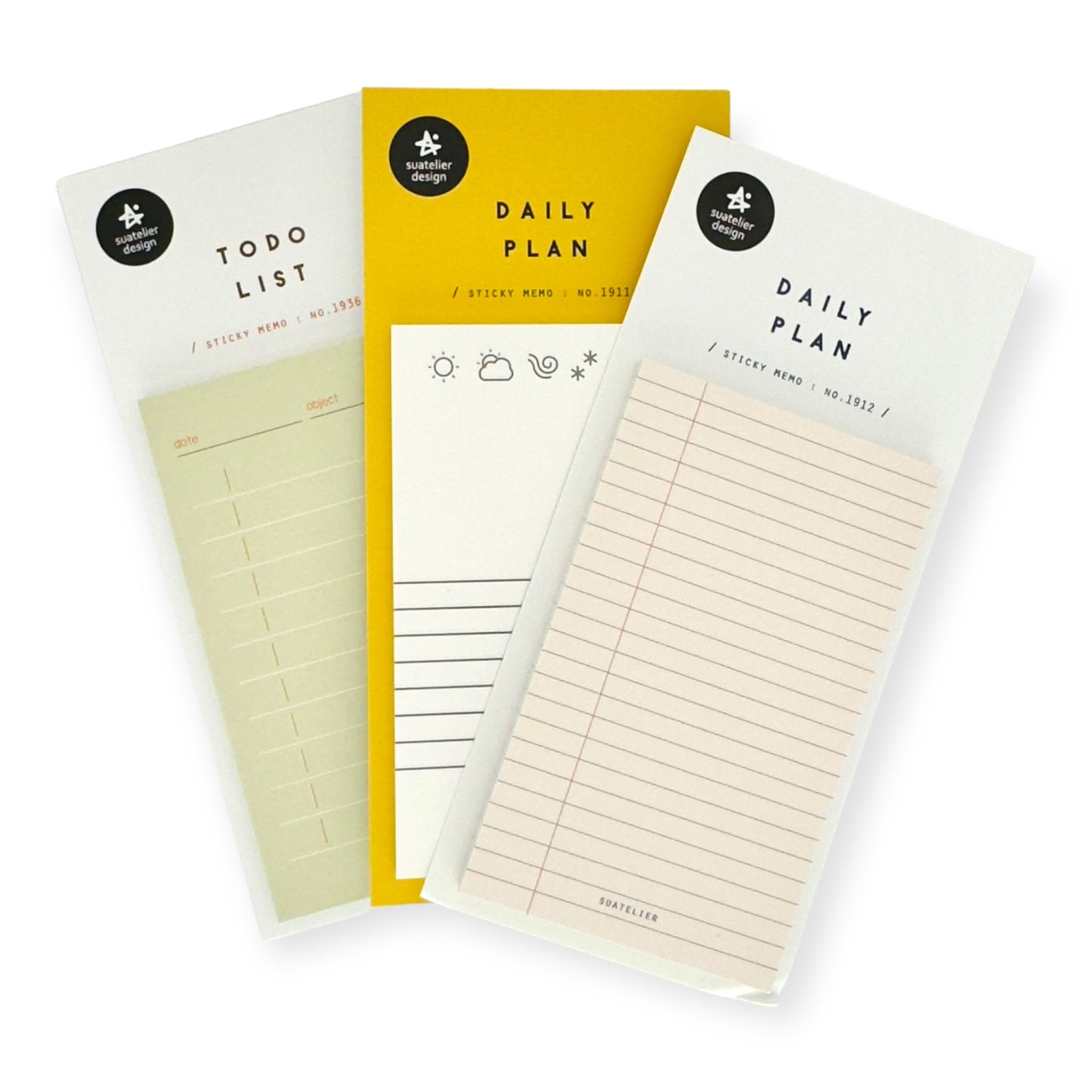 Suatelier - Daily Plan Sticky Memo No. 1912