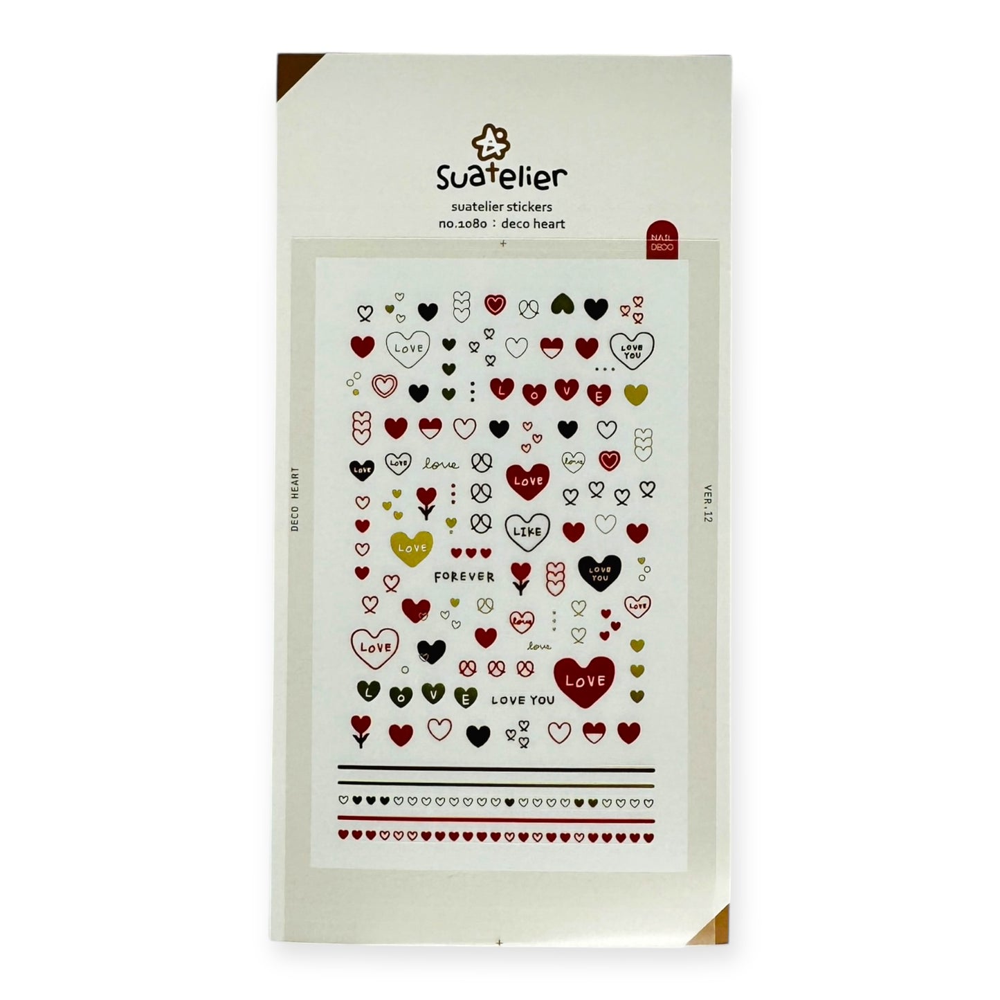 Suatelier Deco Heart Sticker/Nail Deco (No. 1080)