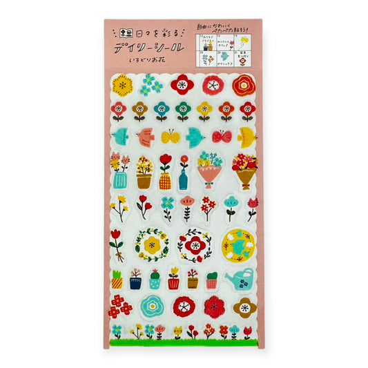 Furukawashiko Sticker Sheet - Watashi Biyori - Flowers