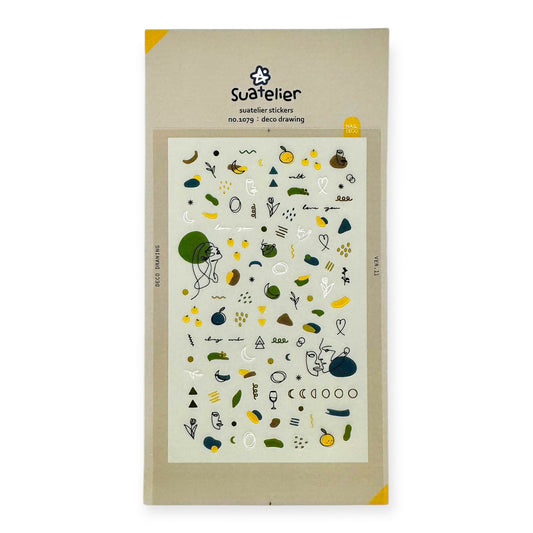 Suatelier Deco Drawing Sticker/Nail Deco (No. 1079)