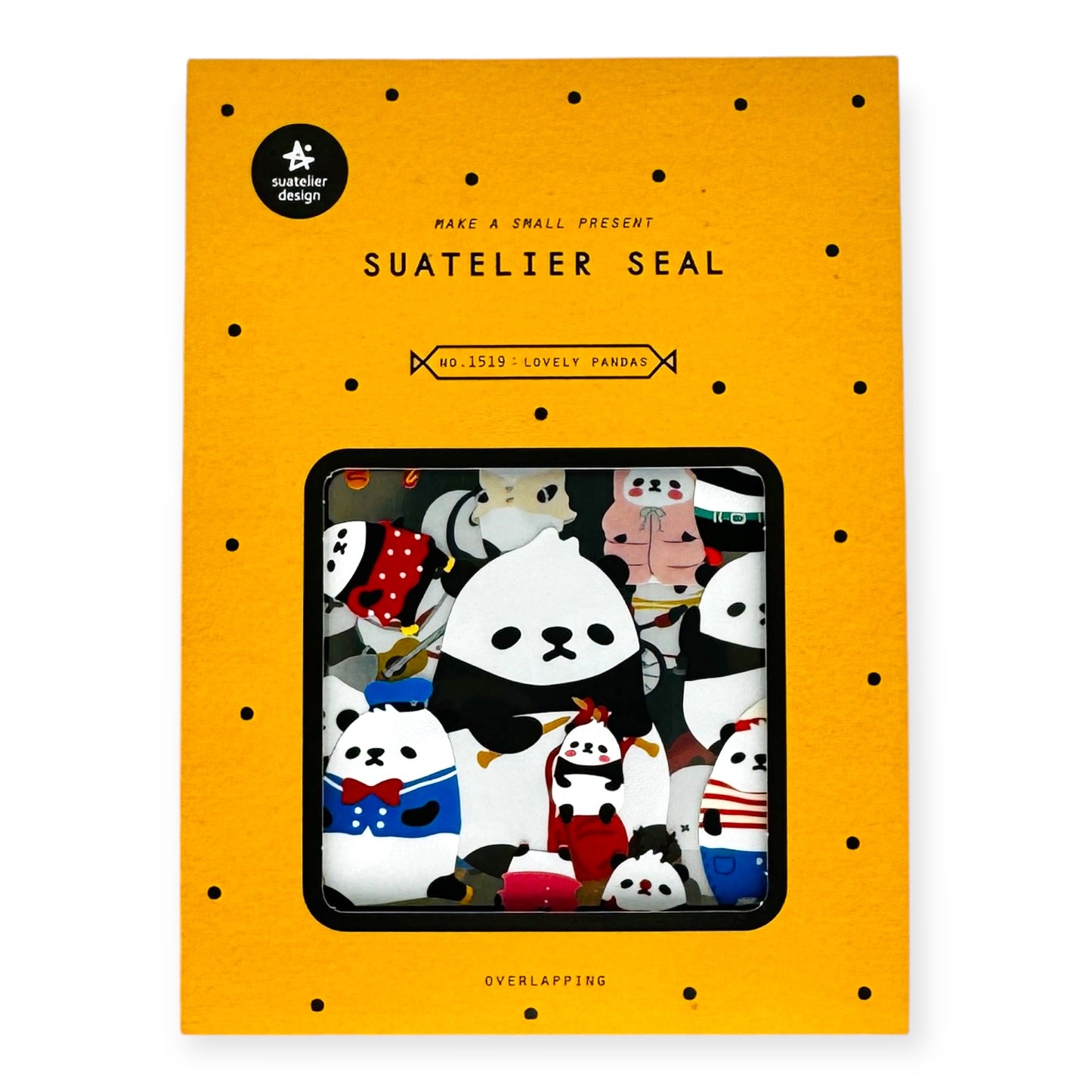 Suatalier Seal Sticker No. 1519 - Lovely Pandas