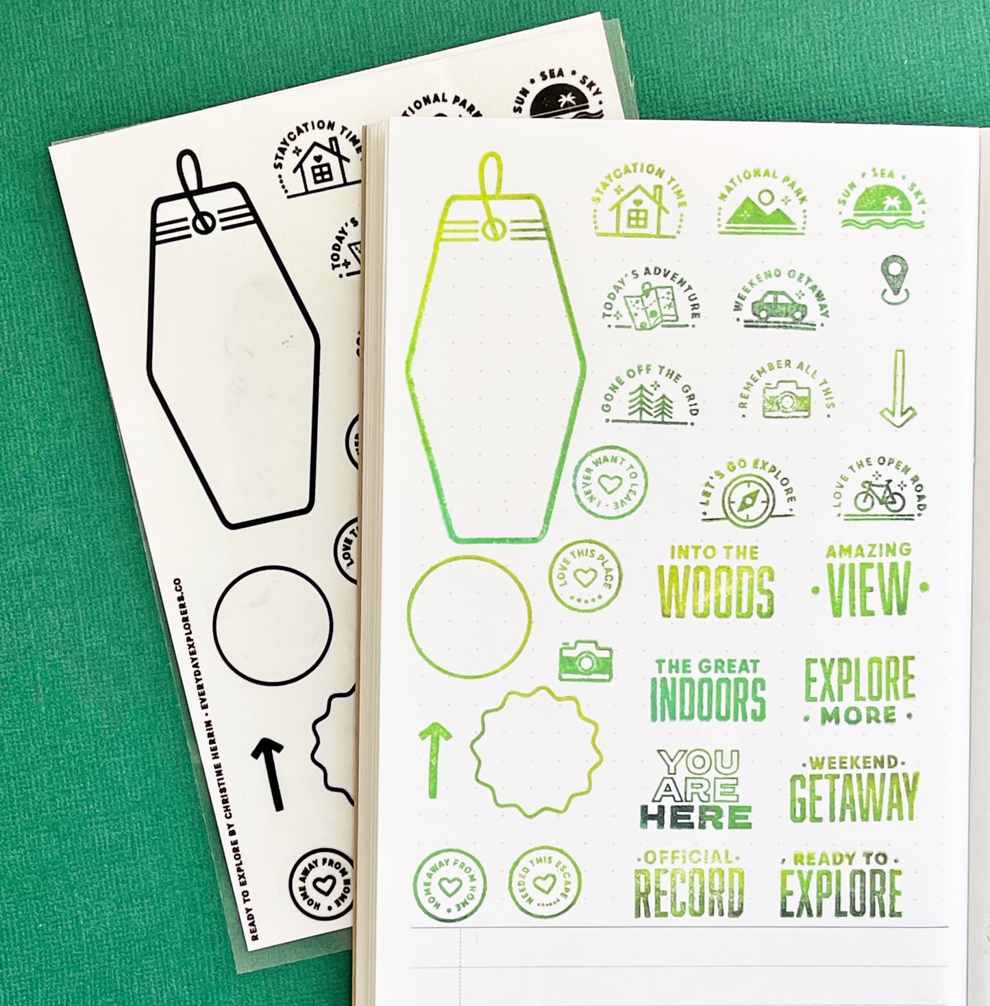Everyday Explorers Co. Clear Stamp Set - Ready to Explore