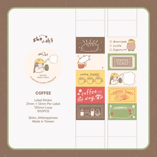 Sho Little Happiness - Coffee - Label Sticker