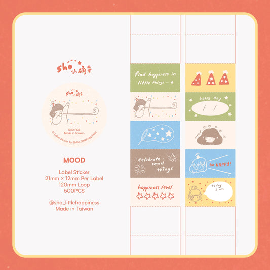 Sho Little Happiness - Mood - Label Sticker