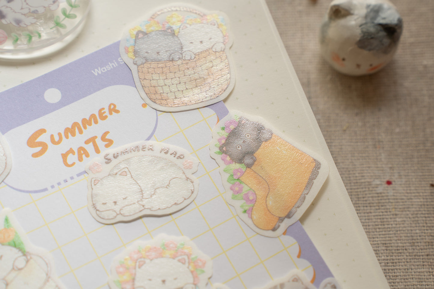 Sho Little Happiness - Summer Cats- Sticker Pack