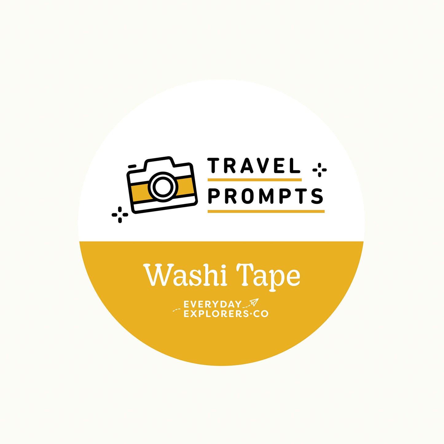 Everyday Explorers Co. Washi Tape - Travel Prompts