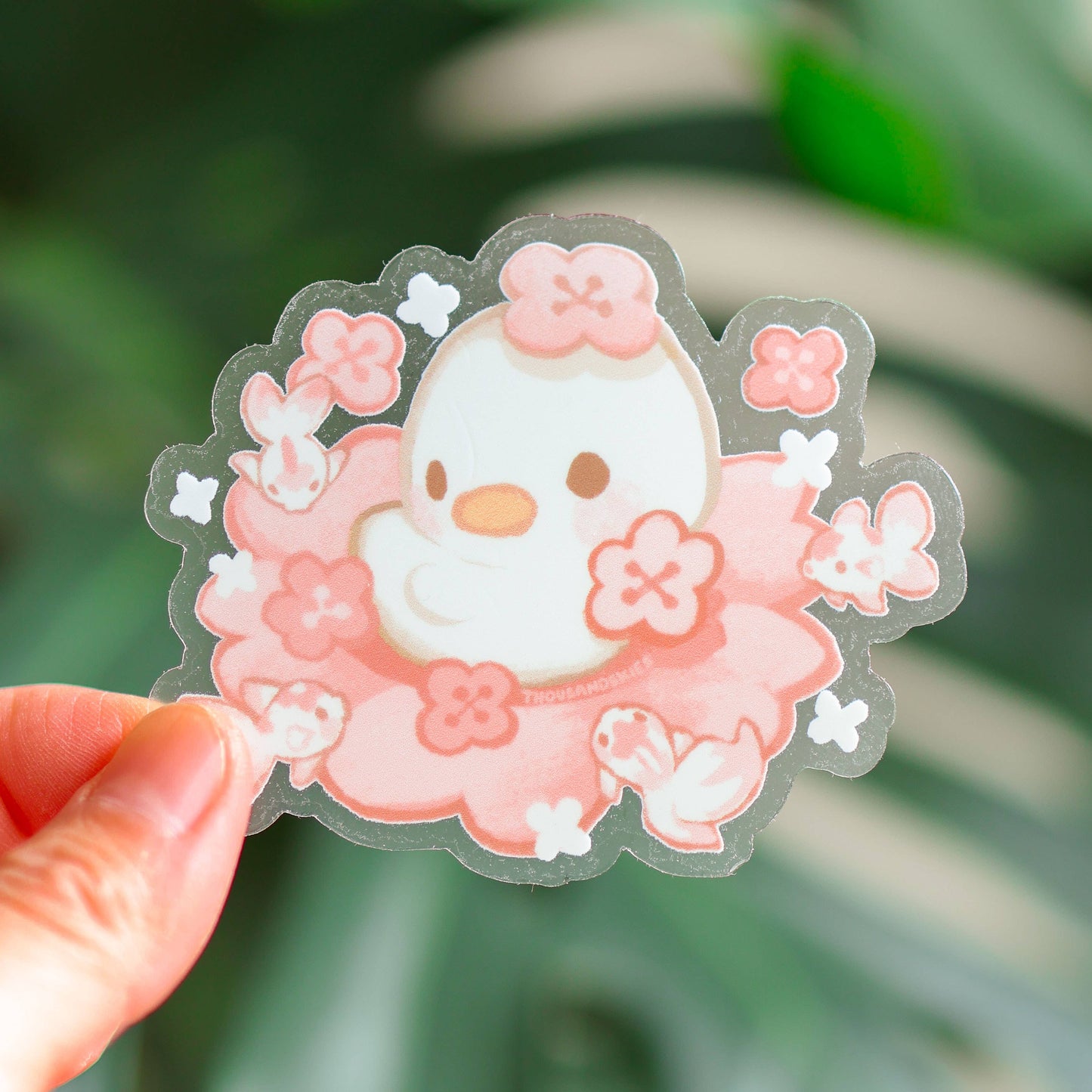 Thousand Skies VInyl Sticker (Transparent) Sakura Duckling
