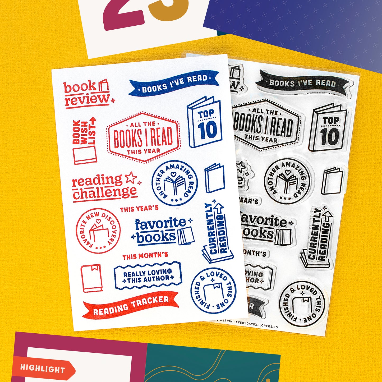 Everyday Explorers Co. Clear Stamp Set - Book Review