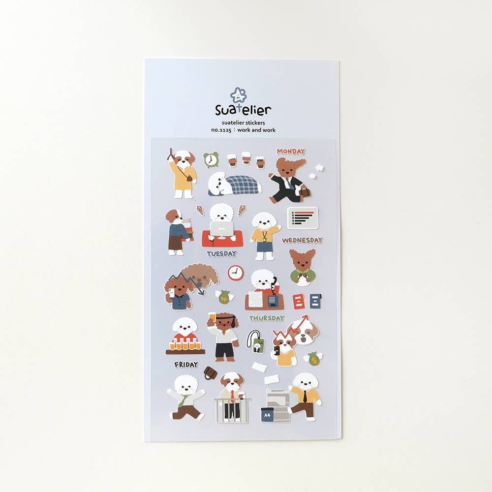 Suatelier Sticker Sheet - Work and Work