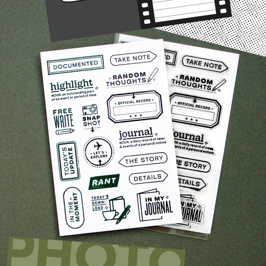 Everyday Explorers Co. Clear Stamp Set - Daily Details