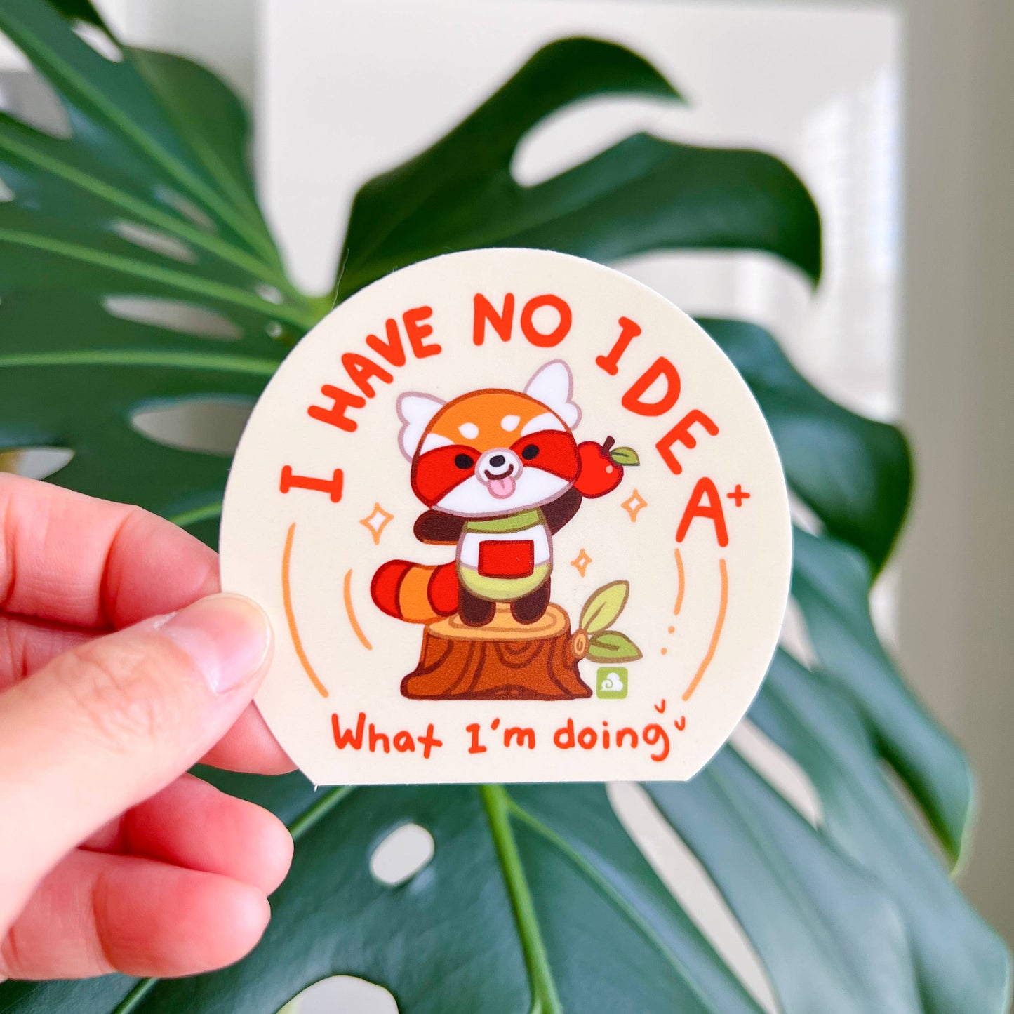 Thousand Skies Vinyl Sticker Friendly Red Panda - I Have No Idea