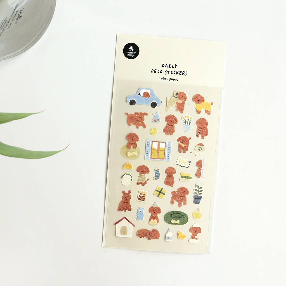 Suatelier Sticker Sheet - Puppy