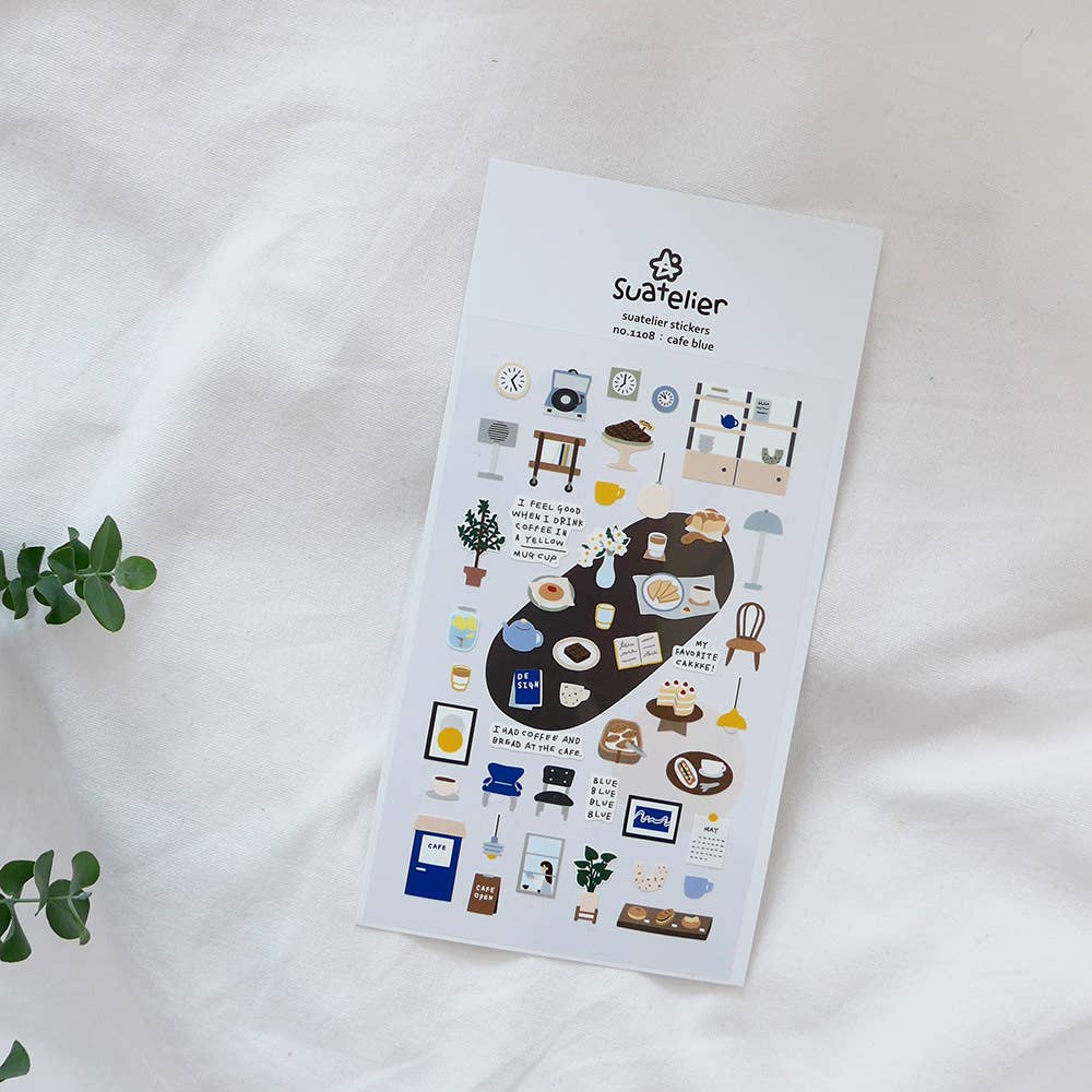 Suatelier Sticker Sheet - Café Blue