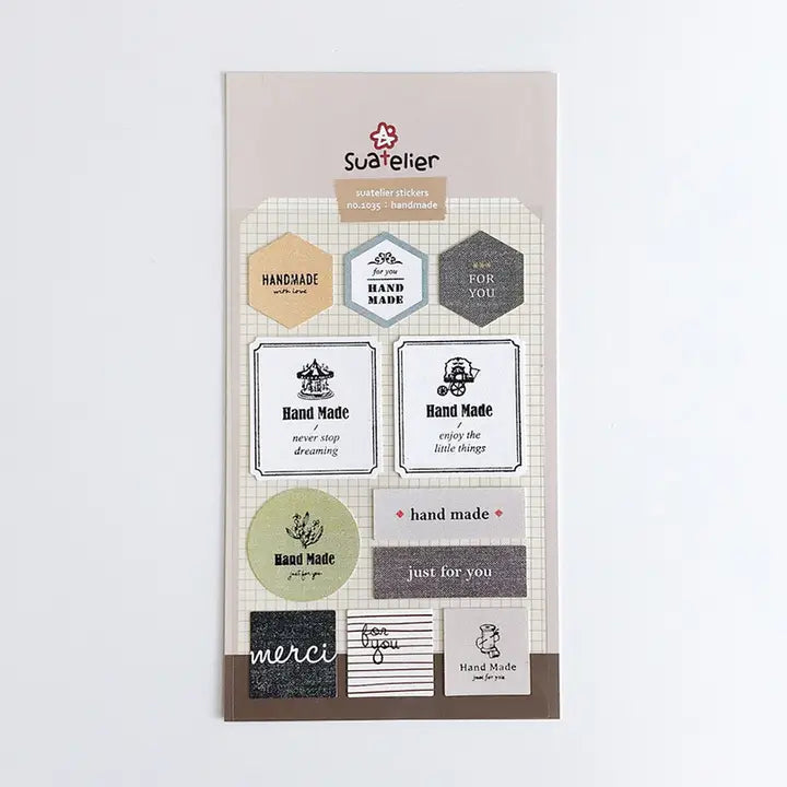 Suatelier Sticker Sheet - handmade