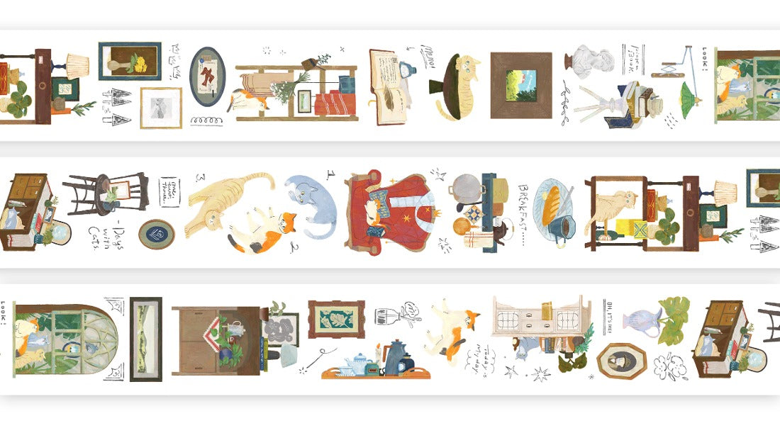 OURS Studio - Life with Cats PET Tape