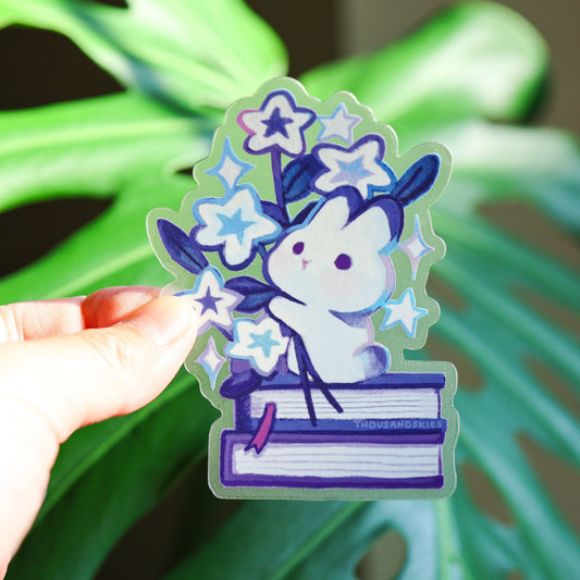 Thousand Skies Vinyl Sticker (Transparent) Rabbit's Star Bouquet
