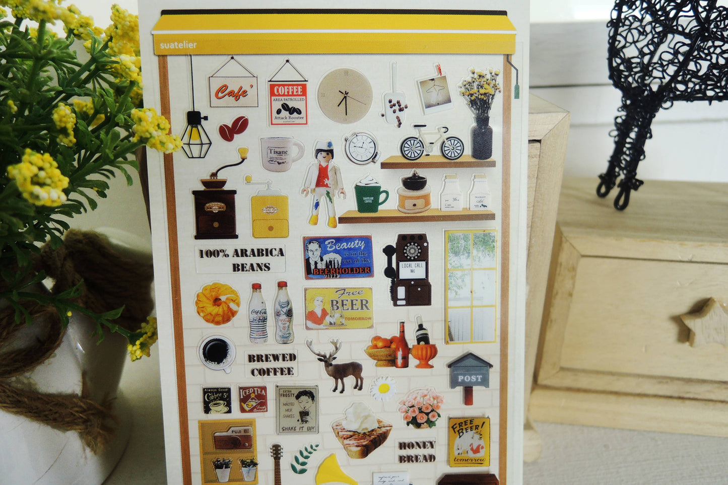 Suatelier Sticker Sheet - Café