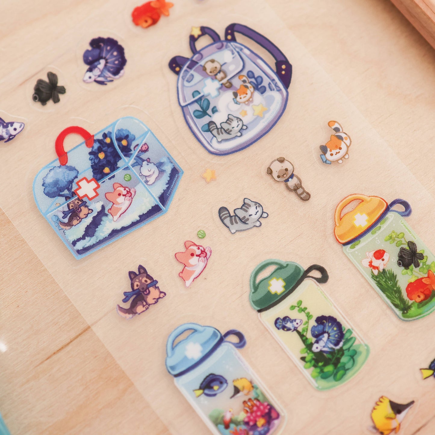 Thousand Skies Sticker Sheet (Clear) - First Aid Kit