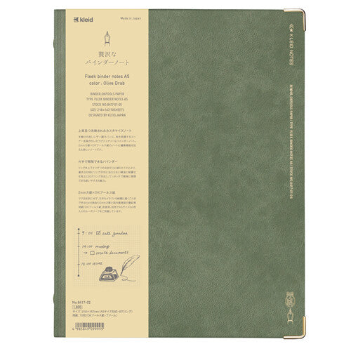 Kleid Fleek Binder Notebook A5